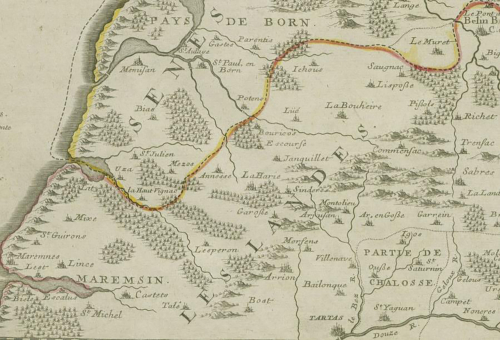 Extrait de la carte Guienne & Gascogne